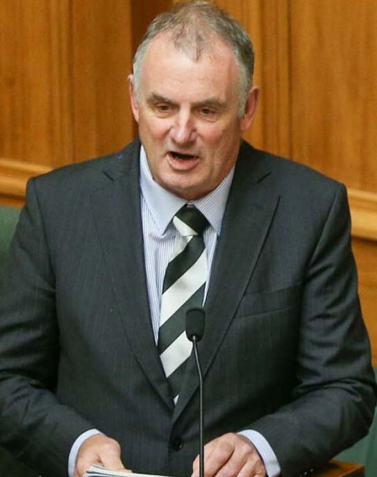 New Zealand politician Trevor Mallard, Speaker of the House, reads opening prayer, which he rewrote in 2017 to omit mention of Jesus Christ, at the start of every sitting session of Parliament