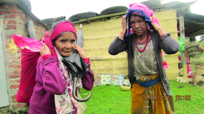 Christian families in remote mountain villages were given emergency food aid by Barnabas in the Covid crisis