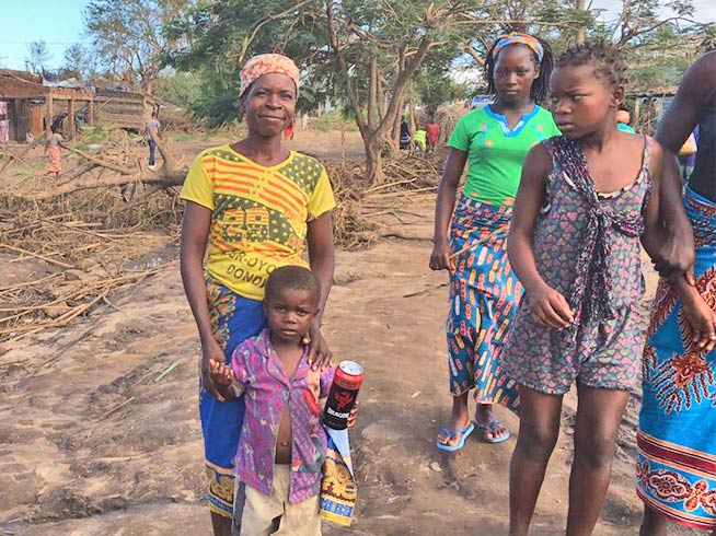 Barnabas Fund staff and project partners were the first to bring aid to this isolated community - eleven days after Cyclone Idai